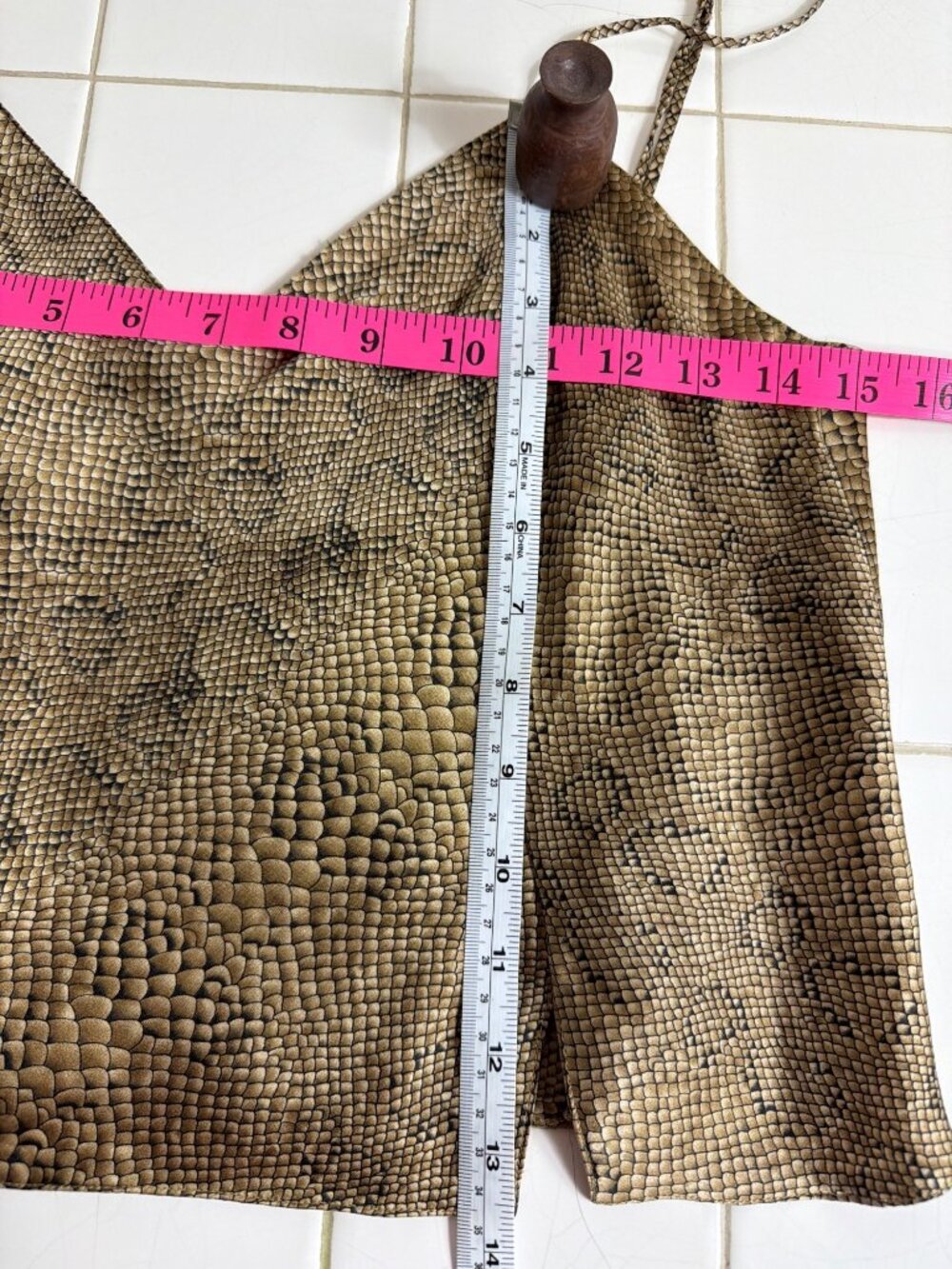 Vintage Victoria's Secret Silk Snake Print Set Y2K Cami Shorts XS/S (Tagged M) - Picture 14 of 16